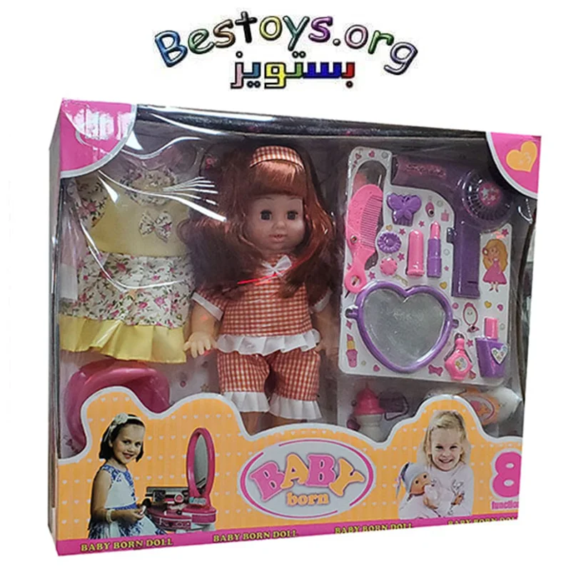 عروسک دخترانه مدل Baby born کد 3