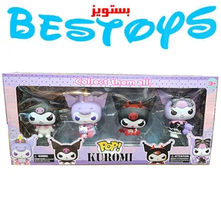 فیگور پاپ کپی مدل Kuromi بسته چهار عددی