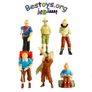فیگور تن تن مدل Tintin بسته شش عددی