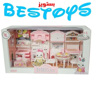 عروسک دخترانه مدل خرگوش آشپزخانه کد 6681