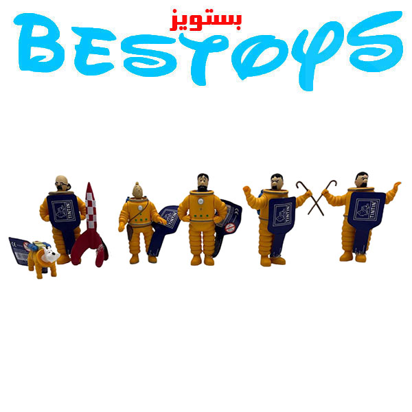 فیگور تن تن مدل فضانورد بسته 7 عددی