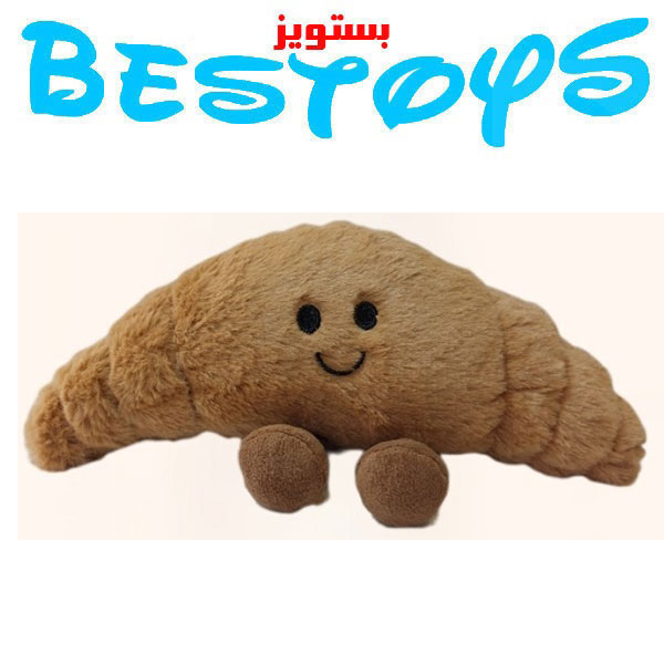 عروسک پلیشی مدل کروسان طول 18 سانتی متر