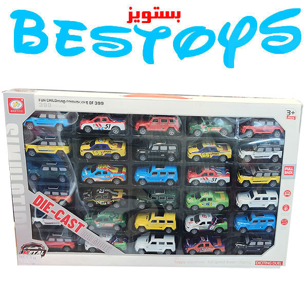 اسباب بازی مجموعه ماشین فلزی بسته 30 عددی