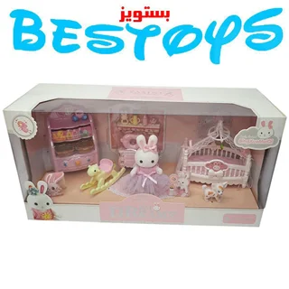 عروسک دخترانه مدل خرگوش اتاق بچه کد 6618