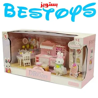 عروسک دخترانه مدل خرگوش آشپزخانه کد 6617