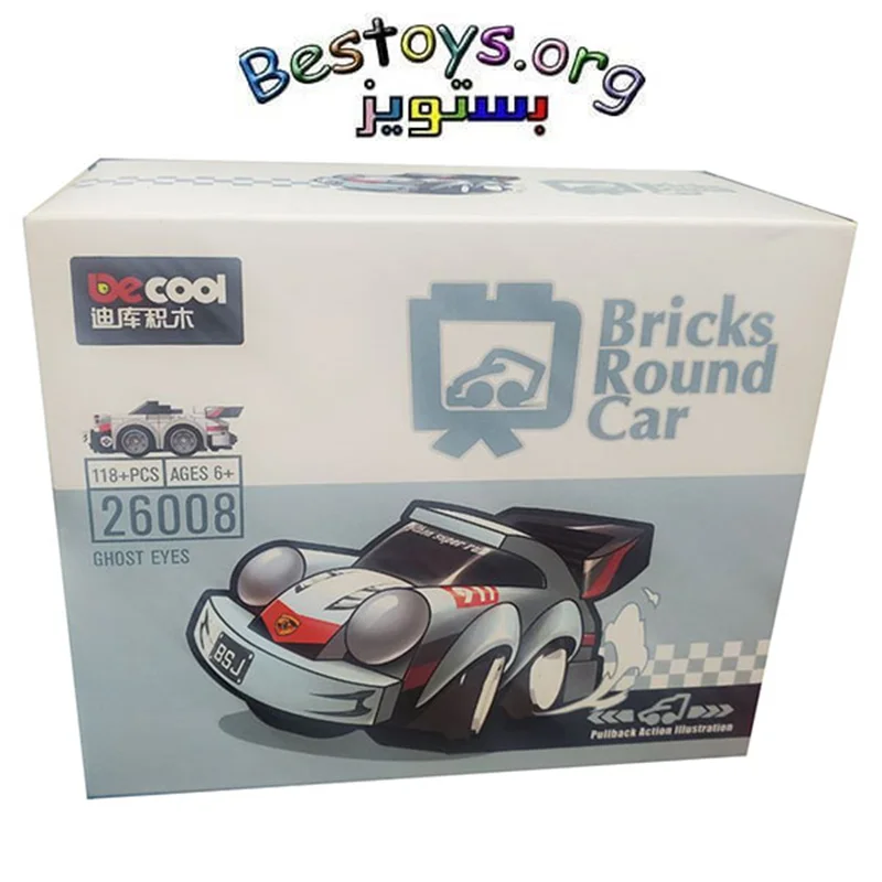 ساختنی دیکول مدل Bricks Round Car کد 26008